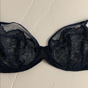 Bowery mesh plunge bra